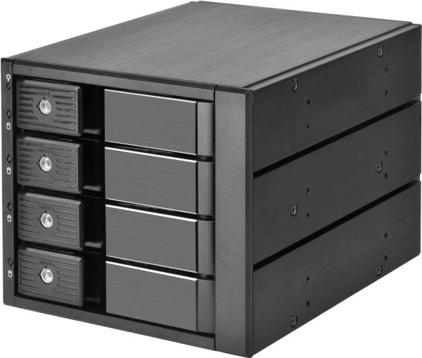 SilverStone SST-FS304-12G externt 3,5" chassi 4-bay svart