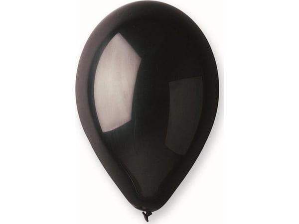 svarte pastelballonger 33 cm 50 stk