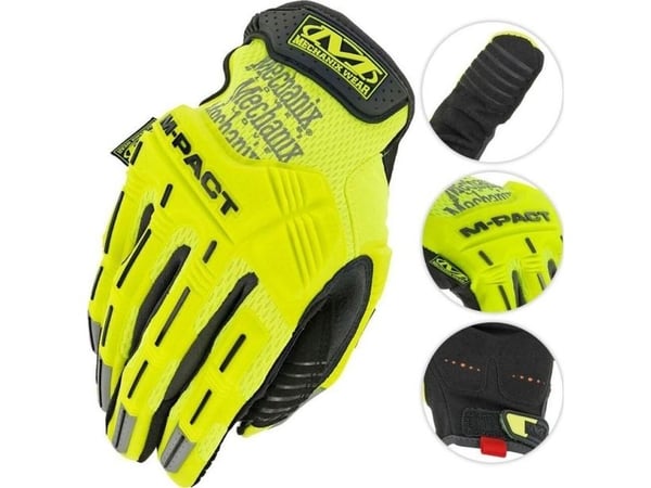 Mechanix Wear hansker Hi-Viz M-Pact gul XL
