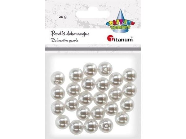 Titanum Perelki TITANUM 12 mm 20 g hvite