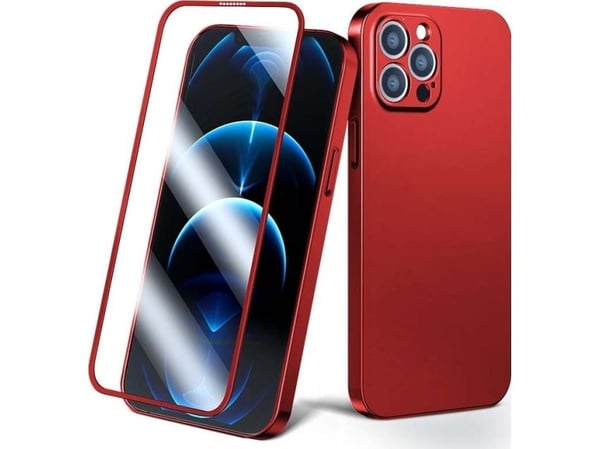 Joyroom Joyroom 360 Full Case kotelo iPhone 13 Pro Max takaisin ja edessä tapauksessa + karkaistu lasi punainen (JR-BP928 punainen) Joyroom Joyroom 360 Full Case kotelo iPhone 13 Pro Max takaisin ja edessä tapauksessa + karkaistu lasi punainen (JR-BP928 punainen)