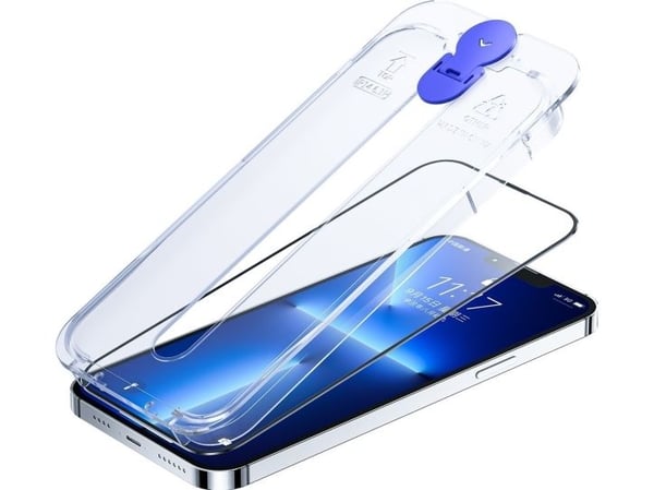 Joyroom Joyroom Knight glass for iPhone 14 Plus med monteringsbrakett, gjennomsiktig (JR-H11)