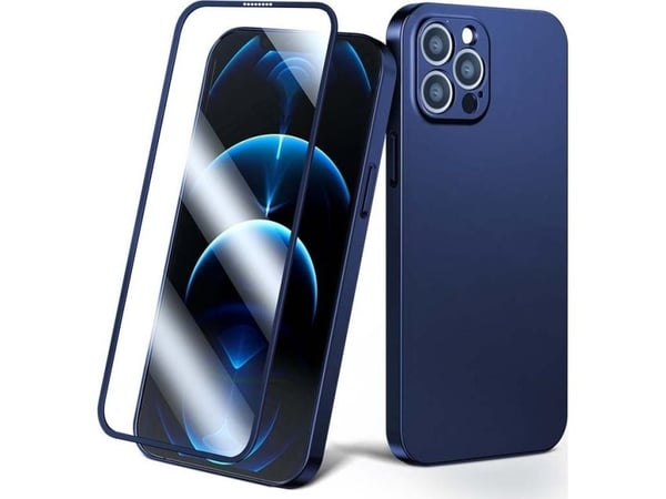 Joyroom Joyroom 360 Full Case Kotelo iPhone 13 Pro Max takakotelo ja etukotelo + karkaistu lasi sininen (JR-BP928 sininen)