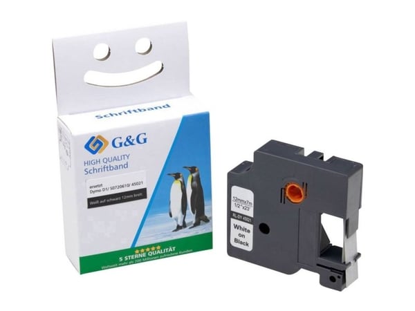 G&G bånd kompatibelt med DYMO D1 S0720610/45021