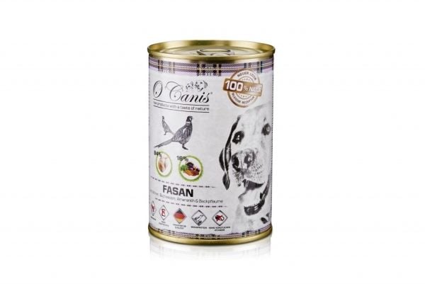 O'CANIS dåse vådt hundefoder - fasan med gulerødder - 400 g