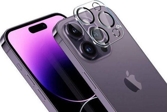 Crong Lens Shield - Suojaa iPhone 14 Pro / iPhone 14 Pro Max -kameraa