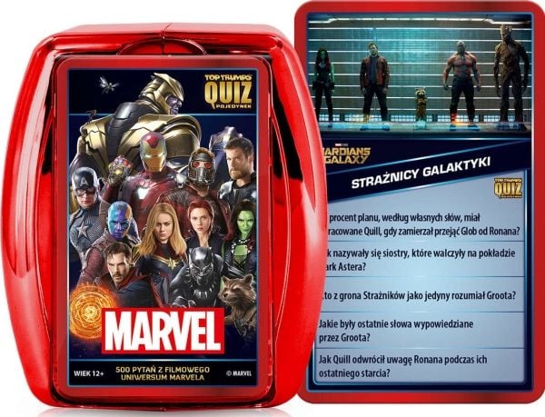 Winning Moves Populærste korte quiz 500 „Marvel“-spørsmål