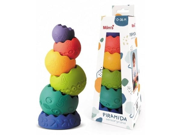 Hencz Toys sansepyramide i pastellfarger