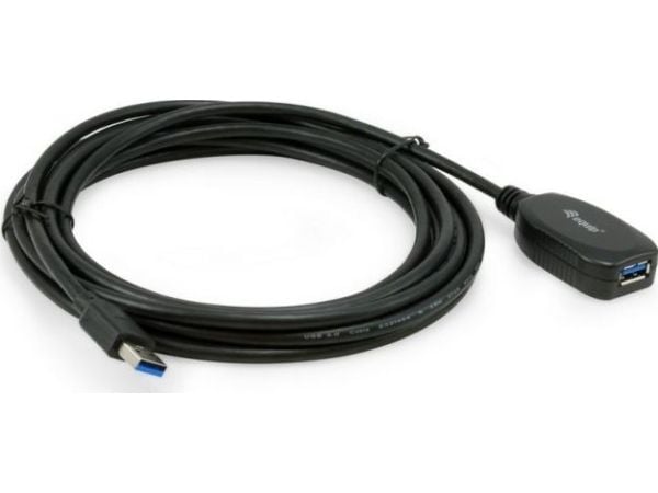 Equip 133346, 5 m, USB A, USB A, USB 3.2 Gen 1 (3.1 Gen 1), 5 Gbit/s, Sort
