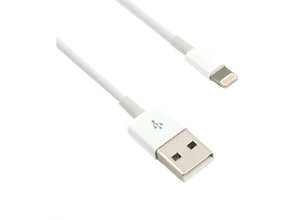 USB-kabel C-Tech USB-A til Lightning 1 m hvit (CB-APL-10W)