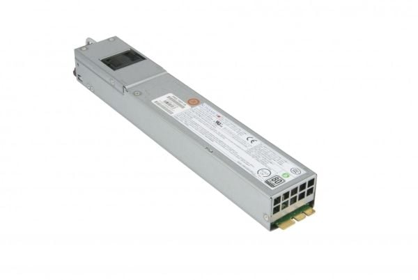 Supermicro PWS-706P-1R - Strømforsyning - redundant (plug-in modul) - 80 PLUS Platinum - AC 100-140/200-240 / DC 200-240 V - 750 watt - PFC - 1U