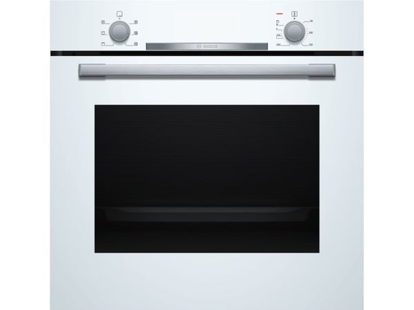 Bosch Serie | 2 HBA530BW0S - Ovn - innebygd - fordypning - bredde: 56 cm - dybde: 55 cm - høyde: 58.5 cm - med selvrens - Klasse A - hvit