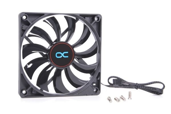Alphacool 24833, Vifte, 12 cm, 600 RPM, 1800 RPM, Sort