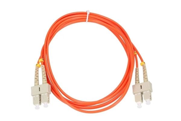 Extralink SC/UPC-SC/UPC | patchcord | Multimodus, Dupleks, 50/125, 3mm, 1m