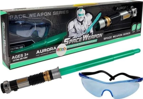 Lean Sport Space Toys Luminous Sword Turkoosi suojalasit Sound