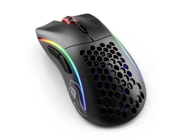 Glorious Gaming Model D Wireless, Høyre hendt, RF kabel-fri, 19000 DPI, Sort