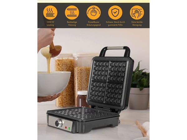 ProfiCook PC-WA 1241, 335 mm, 250 mm, 105 mm, 2,45 kg, 1200 W, 230 V