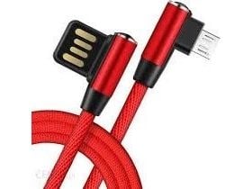 USB-kabel Libox USB-A til microUSB 1 m rød (LB0149)