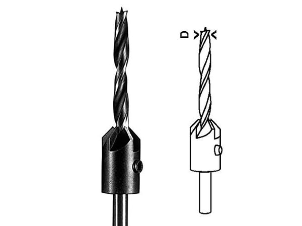 Bosch-pora ja uppokoroke 4X15MM