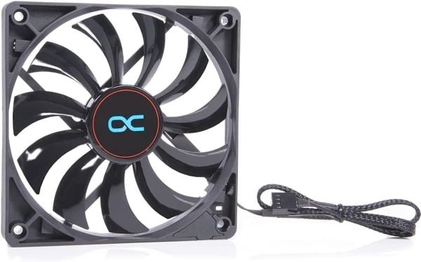 Alphacool 24833, Vifte, 12 cm, 600 RPM, 1800 RPM, Sort