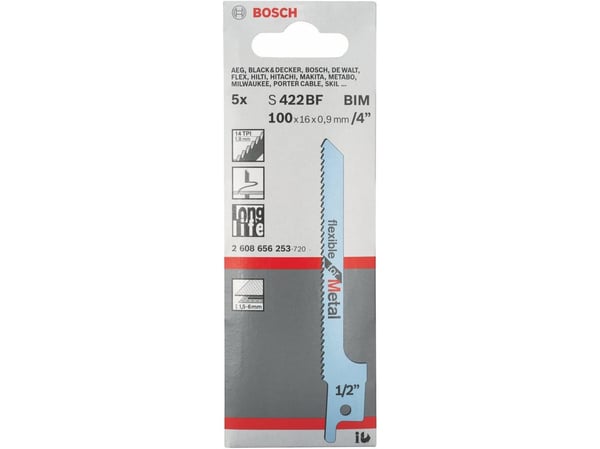 Bosch BAJONETSAVKLINGE S 522 BF 5 STK BIMETAL BIMETALLI