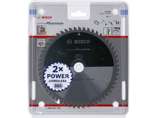Bosch RUNDSAVKLKLINGE ACCU STD ALU 165X20MM 54T