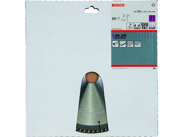 Bosch PYÖRÖHIHIONTA MULTIMATERIAALI 260X30MM 80T
