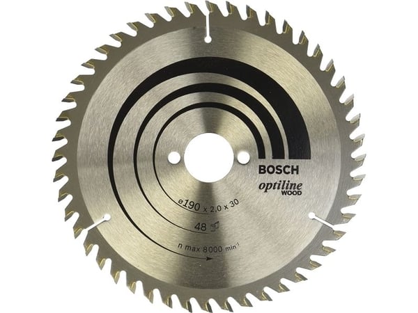 Bosch OPTILINE PYÖREÄ RENGAS Ø190X2,0X30MM 48T