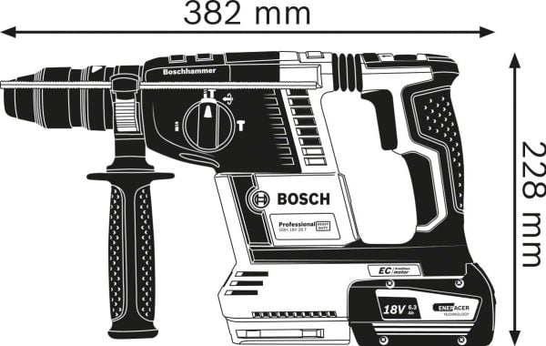 Bosch BOREHAMMER GBH 18V-26 F/GDE 2X5,5 L-BOXX