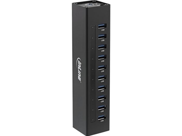InLine 35395C, USB 3.2 Gen 1 (3.1 Gen 1) Type-A, USB 3.2 Gen 1 (3.1 Gen 1) Type-A, 5000 Mbit/s, Lajittelu, Alumiini, 50 mm