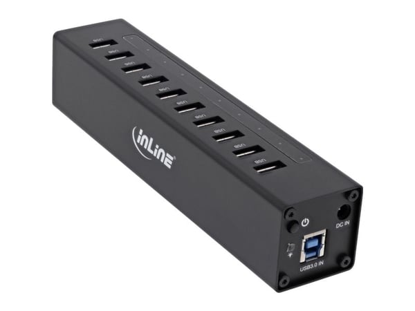 InLine 35395C, USB 3.2 Gen 1 (3.1 Gen 1) Type-A, USB 3.2 Gen 1 (3.1 Gen 1) Type-A, 5000 Mbit/s, Lajittelu, Alumiini, 50 mm