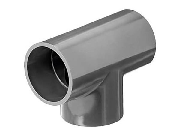 Fiap 2449, Polyvinylklorid (PVC), T-stykke til avløpsrør, Grå, 90°, 44 g