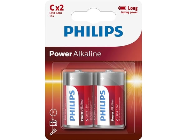 Philips ExtremeLife+ LR14E2B - Paristo 2 x C - alkaliparisto
