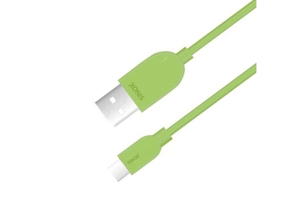 Sinox i-Media - USB-kabel - USB-type A (hann) til 24 pin USB-C (hann) - USB 3.0 - 2 m - grønn