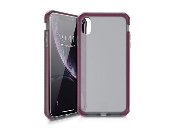 ITSKINS Supreme // Frost - Baksidedeksel for mobiltelefon - Impacthane - røyk, fuksia - 6.1" - for Apple iPhone XR