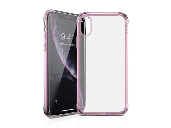 ITSKINS NANO // ICE - Baksidedeksel for mobiltelefon - polykarbonat, termoplast-polyuretan (TPU) - gjennomsiktig, Lys lyserød - for Apple iPhone XR