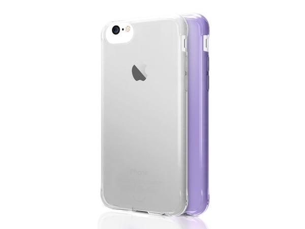 ITSKINS NANO DUO suojakuori iPhone 8 / 7 / 6s / 6®. Vaalean violetti ja läpinäkyvä