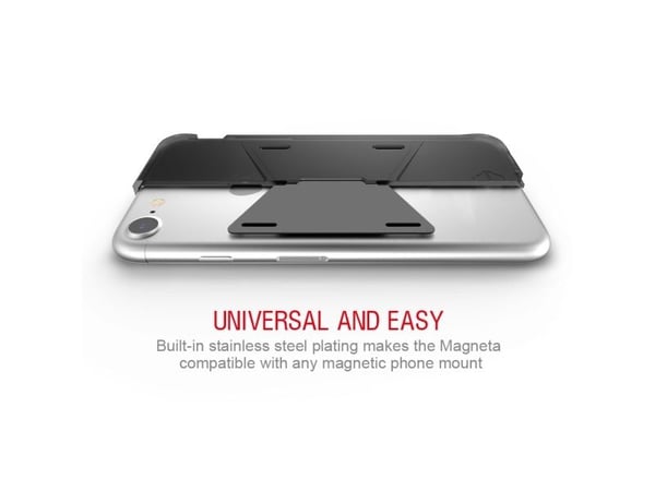 ITSKINS MAGNETA MOUNT cover til iPhone 8 / 7 / 6s / 6® + mobilholder til bilen. Sort