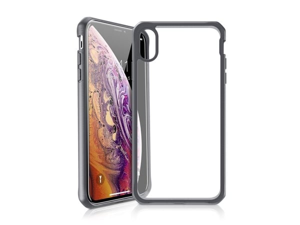 ITSKINS HYBRID // FROST MKII - Baksidedeksel for mobiltelefon - polykarbonat, termoplast-polyuretan (TPU) - svart, gjennomsiktig - for Apple iPhone...