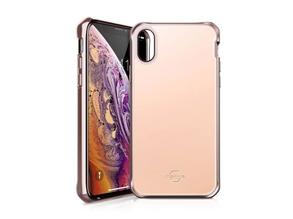 ITSKINS HYBRID GLASS cover til iPhone XS / X®. Rosa