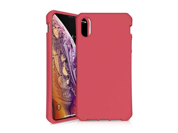 ITSKINS FERONIABIO // TERRA - Baksidedeksel for mobiltelefon - Impactane Bio - rød - 5.8" - for Apple iPhone X, XS