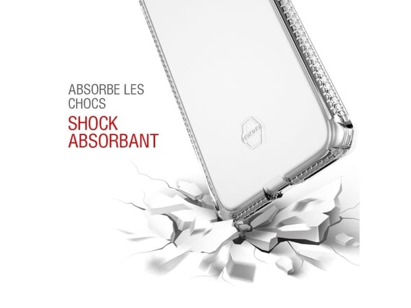 ITSKINS SPECTRUM R Clear - Baksidedeksel for mobiltelefon - purpur - for Apple iPhone X, XS