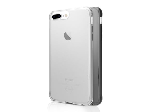 ITSKINS NANO DUO cover til iPhone 8 Plus / 7 Plus / 6s Plus / 6 Plus®. Sort og gennemsigtig