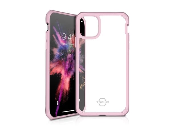 ITSKINS HybridSolid, Etui, Apple, iPhone 11 Pro, 14,7 cm (5.8"), Rosa, Gjennomsiktig