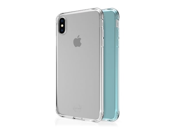 ITSKINS NANO // DUO Zero Gel 2 in 1 - Baksidedeksel for mobiltelefon - Impacthane - gjennomsiktig, lyst fiolett - 6.5" (en pakke 2) - for Apple iPh...