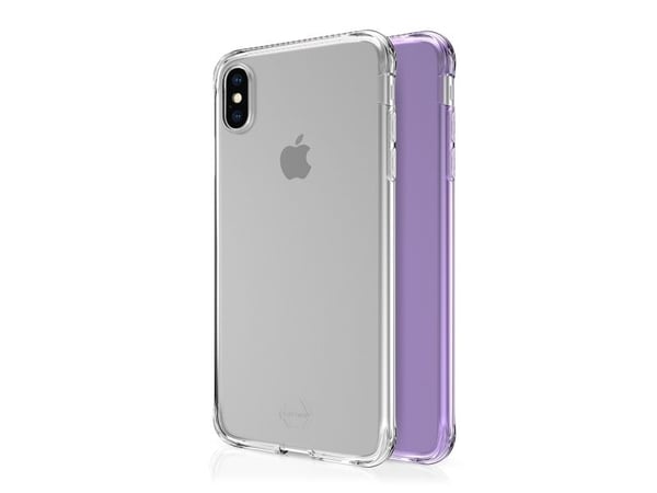 ITSKINS NANO DUO cover til iPhone XS Max®. Lys lilla og gennemsigtig