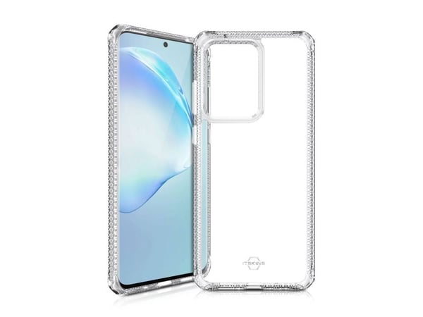 ITSKINS HYBRID // CLEAR - Baksidedeksel for mobiltelefon - polykarbonat - gjennomsiktig - for Samsung Galaxy S20 Ultra, S20 Ultra 5G