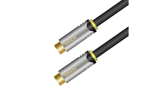 Sinox HD Premium - Antennekabel - 5 m - skjermet - 90°-dreiekontakt