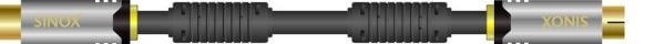 Sinox HD Premium - Antennekabel - 5 m - skjermet - 90°-dreiekontakt