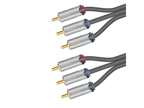 Sinox HD Premium - Videokabel - komponentvideo - RCA x 3 hann til RCA x 3 hann - 1.5 m - skjermet
